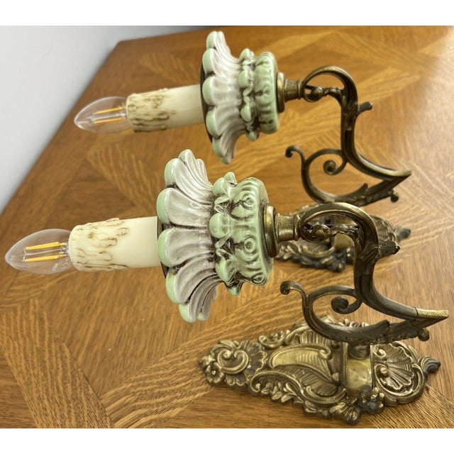 Vintage Wall Sconces, Set of 2 For Sale - Image 6 of 16
