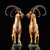 Traditional Late 20th Century Pair of Gilt Bronze Cloisonné Enamel Ram Figures on Rockery Bases For Sale - Image 3 of 9