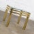 Metal Vintage Modern Side End Table Brass With Glass Top in Style of Pace or Karl Springer For Sale - Image 7 of 13
