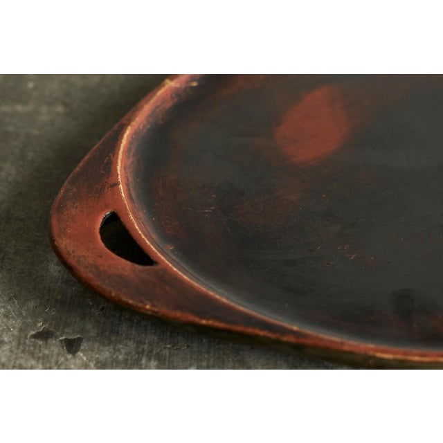 Wood Japanese Tray in Wood, 1940s For Sale - Image 7 of 10