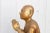 Gold Elegant Burmese Gilded Praying Monk For Sale - Image 8 of 10
