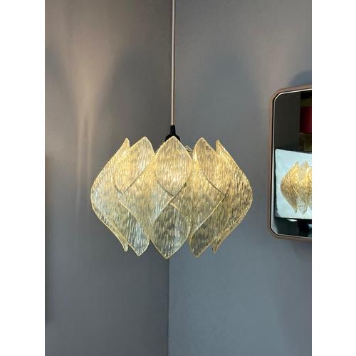 Ice Glass Pendant Lamp from Marbach Leuchten For Sale - Image 11 of 11