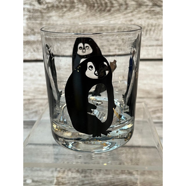 Late 20th Century Krosno Penguin Glasses, Set of 4 For Sale In Philadelphia - Image 6 of 9