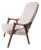 Westnofa Scoop Lounge Chair in Cream Bouclé, 1970s Scandinavian Modern For Sale