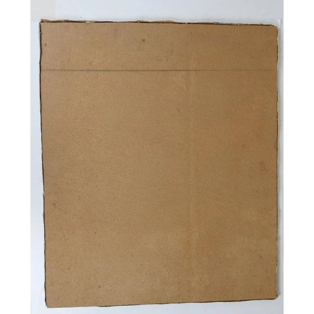 Textile Vintage Continental Working Man Portrait Painting For Sale - Image 7 of 8