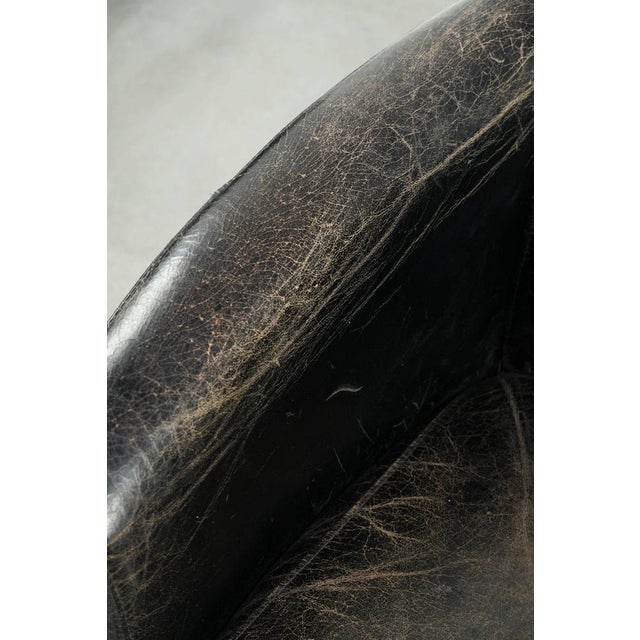 Vintage Club Chair in Cowhide Leather For Sale - Image 9 of 13