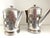 Tea and Coffee Service in Silver-Plated Metal from A.S., 1930s, Set of 2 For Sale - Image 4 of 11