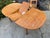 1970s Vintage Mid Century Teak Butterfly Leaf Dining Table – Drop Leaf Oval Table Needs Restoration For Sale - Image 5 of 12