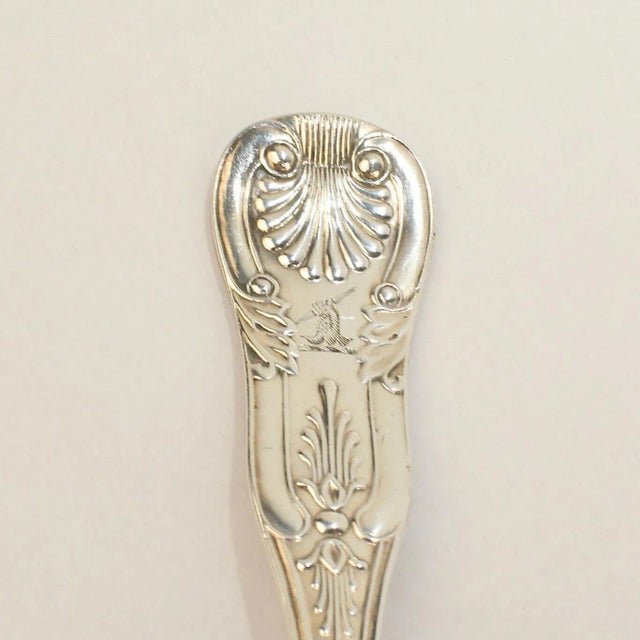 Metal Hyde & Goodrich New Orleans Southern Coin Silver Kings Flatware - 30 Pieces For Sale - Image 7 of 13