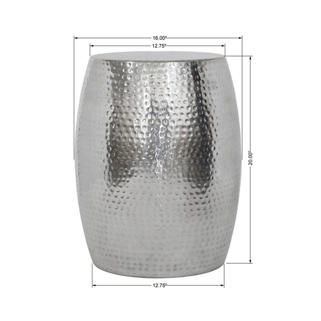 Metal Pasargad Home Eclipse Hand-Forged Side Table For Sale - Image 7 of 7