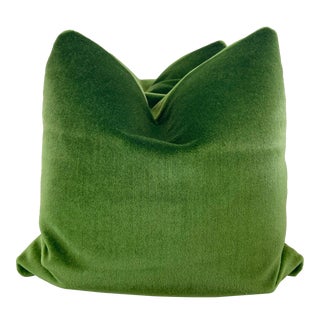 Rosemary Hallgarten "Antoinette Mohair" in Serpant 22" Pillows-A Pair For Sale