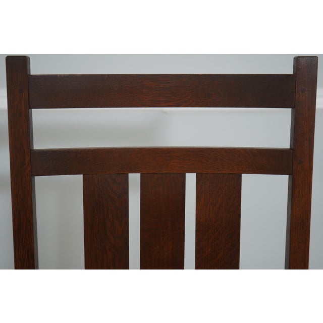 2010s Stickley Mission Oak Arts & Crafts Armchair For Sale - Image 5 of 18