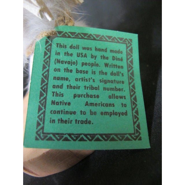 Navajo Native American 15" White Cloud Kachina Doll Statue Signed Begay For Sale In Portland, OR - Image 6 of 8