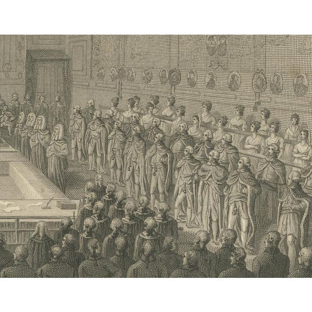 The King on His Throne in the House of Lords, 1804, Paper For Sale - Image 4 of 8