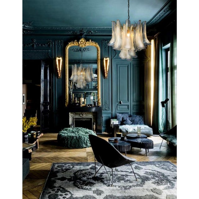 White Petal Chandelier in Murano Glass, 1990s For Sale - Image 10 of 18