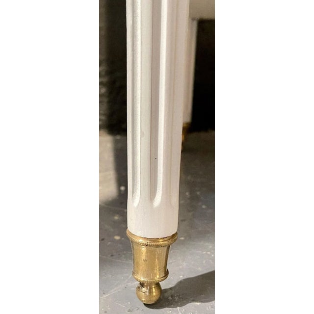 Swedish Neoclassical Open Nightstands or End Tables Manner Jansen - a Pair For Sale - Image 12 of 13