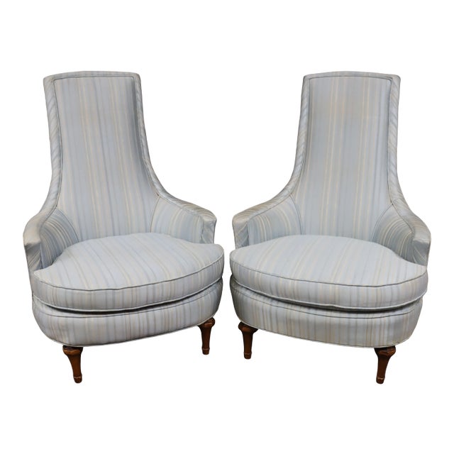 Mid Century Accent Chairs/Pair For Sale