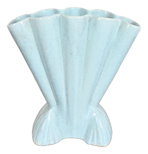 Vintage Art Deco Glazed Ceramic American Art Pottery Gladiola Vase by Brush McCoy