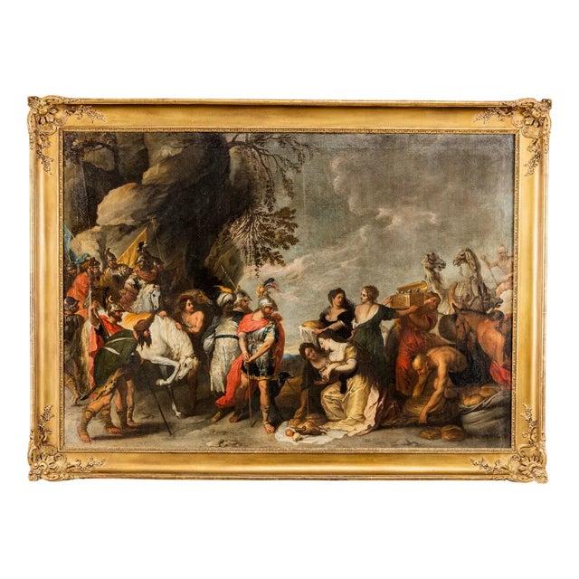 David & Abigail, Oil Painting, 1800s, Framed For Sale