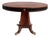 Early 20th Century Regency Style Round Pedestal Table, Greek Key Inlay & Bronze Claw Feet & Mounts For Sale