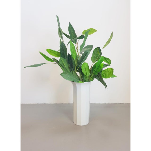 Large Floor Vase in Porcelain by Tapio Wirkkala for Rosenthal Polygon Studio Line, Germany, 1980s For Sale - Image 3 of 15