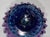 Late 20th Century Blue and Purple Hobnail Art Glass Bud Vase For Sale - Image 10 of 11