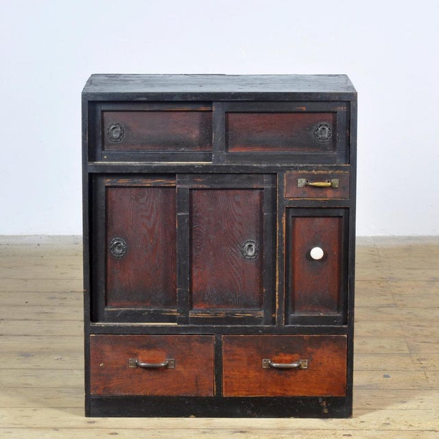 Vintage Japanese Cabinet, 1930s For Sale - Image 3 of 16