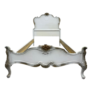 Vintage Twin Size Winnebago Manufacturing Co French Provincial Rococo Style Bed