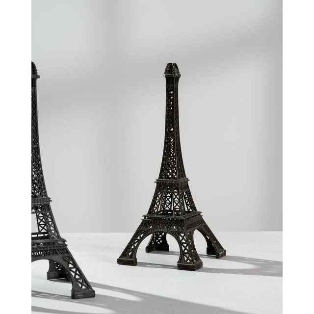 Metal Eiffel Tower Decoration, a Pair Chairish