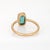 Early 21st Century 1.40ct Green Tourmaline Ring Sz 6.5 Estate 14k Gold Stacking Band Fine Jewelry For Sale - Image 5 of 6