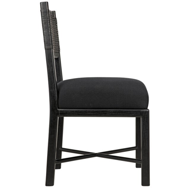 Wood NOIR Lobos Chair, Charcoal Black For Sale - Image 7 of 10