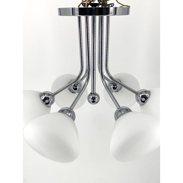 Vintage Chandelier from Hillebrand Leuchten, Germany, 1960s For Sale - Image 9 of 13