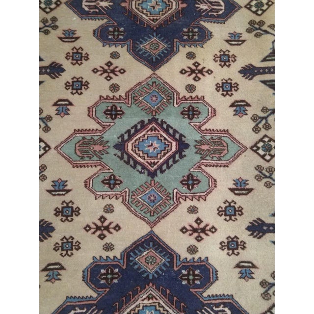 Wool pile genuine hand made vintage North west Persian Tribal rug-