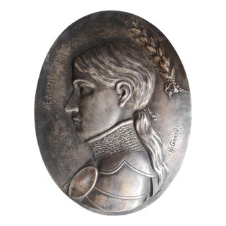 Jeanne D'Arc Bronze Wall Decor For Sale