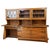 Brutalist Monumental French Walnut Cabinet & Desk, 1950s For Sale - Image 9 of 9