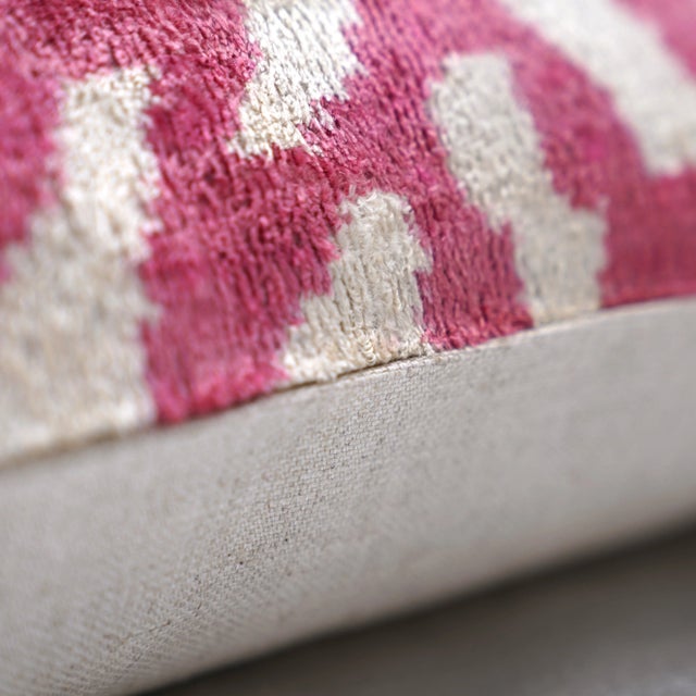 Contemporary Handmade Velvet Tiger Print Throw Pillow & Down Feather Insert For Sale - Image 9 of 12