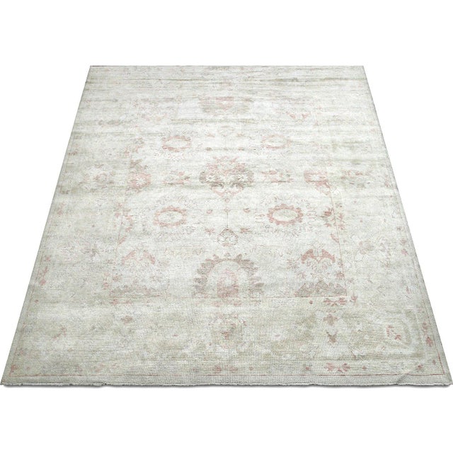 1960s Turkish Oushak Rug For Sale In Los Angeles - Image 6 of 6