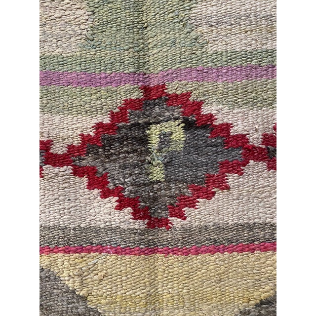 Brown C. 1988 Vintage Peruvian Pictorial Textile With Animals and Inscription (73" X 55") For Sale - Image 8 of 18