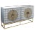Art Deco Zelda Studded Sideboard-Gray and Gold For Sale