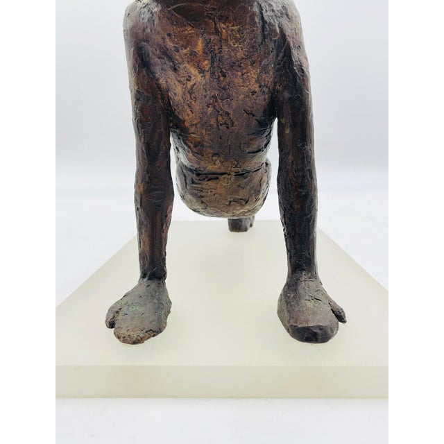 1980s Victor Salmones “By the Sea” Bronze Figurative Sculpture, Latin American Art For Sale In Los Angeles - Image 6 of 13