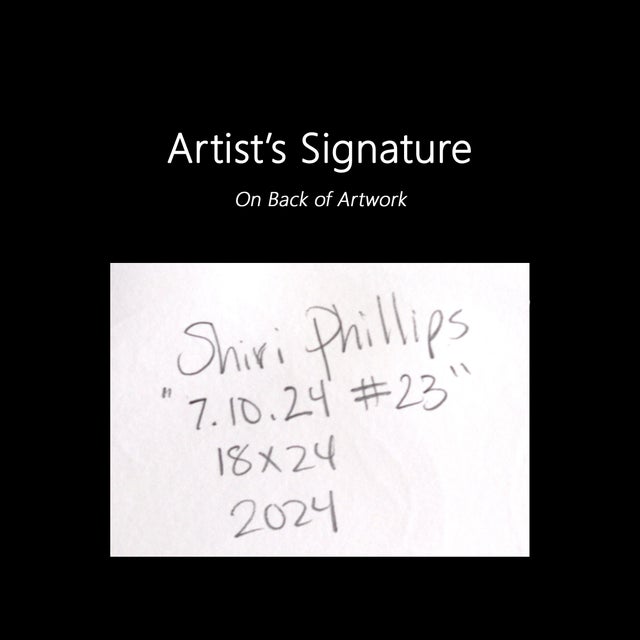 7.10.24 #23 - Multicolor Abstract Painting on Paper Original Artwork by Shiri Phillips For Sale In Los Angeles - Image 6 of 6