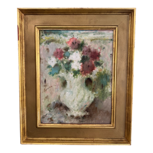Mid 20th Century “Vase With Bouquet” by Samuel Edmund Oppenheim