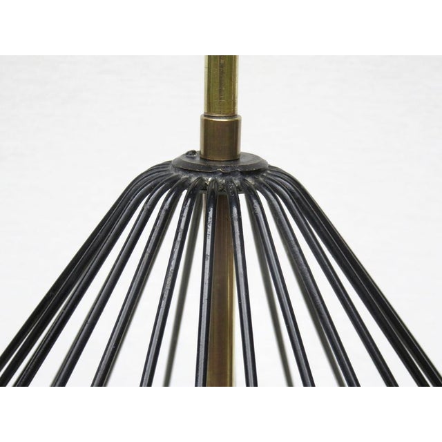 Mid-Century Modern String Pendant Lamp in Glass and Brass, 1950s For Sale - Image 11 of 18