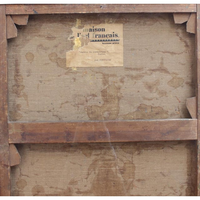 Marie de Nivouliès de Pierrefort, Le Jardin du Luxembourg, 1910, Oil on Canvas, Framed For Sale - Image 6 of 18