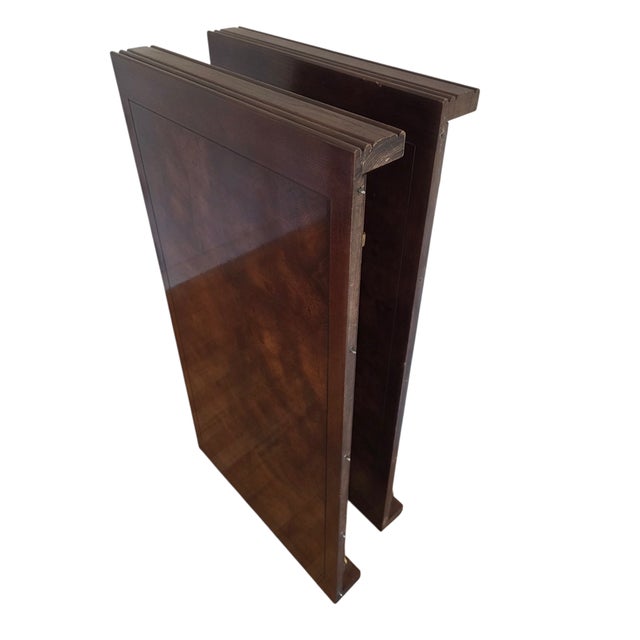 2 leaves each measures 22 inches Beautiful Henredon dining table in great condition. minor ware. Please see photos as they...