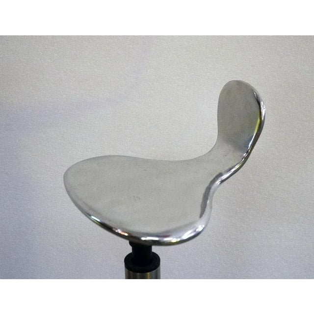 Mid-Century Modern Italian Adjustable Medical Stool, 1970s For Sale - Image 3 of 9