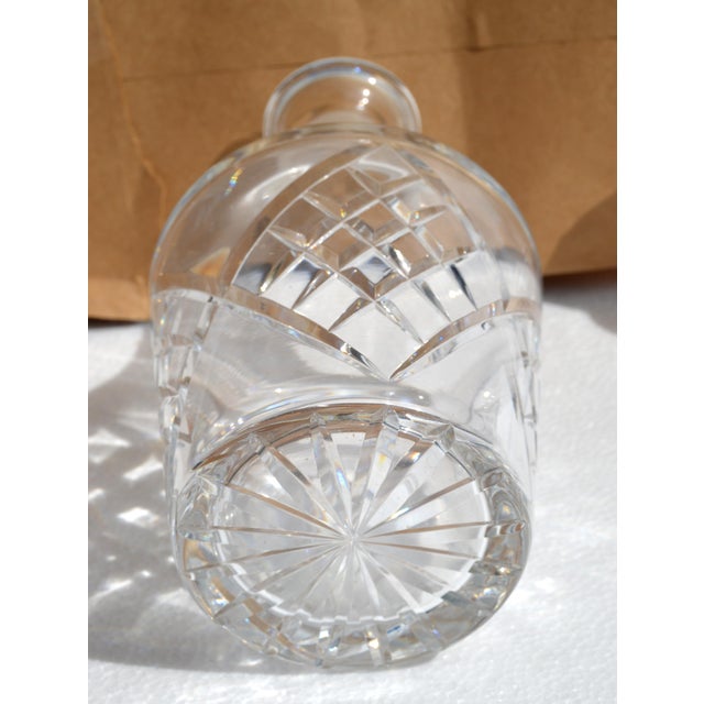 1950s Waterford Crystal Whiskey Spirit Liquor Decanter Handmade Cut Glass Pattern For Sale - Image 10 of 14