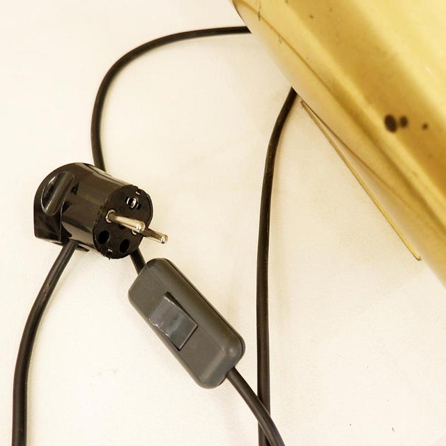 Gold Brass Table Lamps, 1970s, Set of 2 For Sale - Image 8 of 10