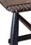 Teak Wood Sofa Table, Hand-Carved Detailing Espresso Finish, Modern Organic For Sale - Image 4 of 10