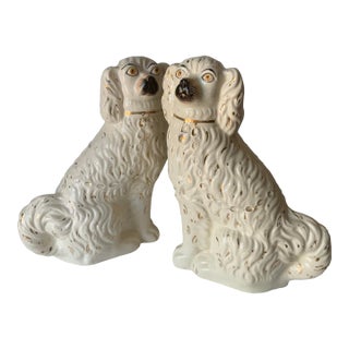 Antique 19th Century Extra Large Staffordshire Dogs For Sale